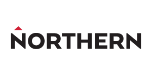 Northern Commerce Logo - "NORTHERN" with a small red arrow pointing up above the N