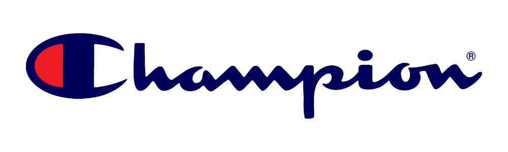 Champion Logo with navy text