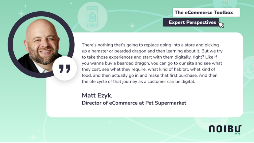 Matt Ezyk on pet store experience