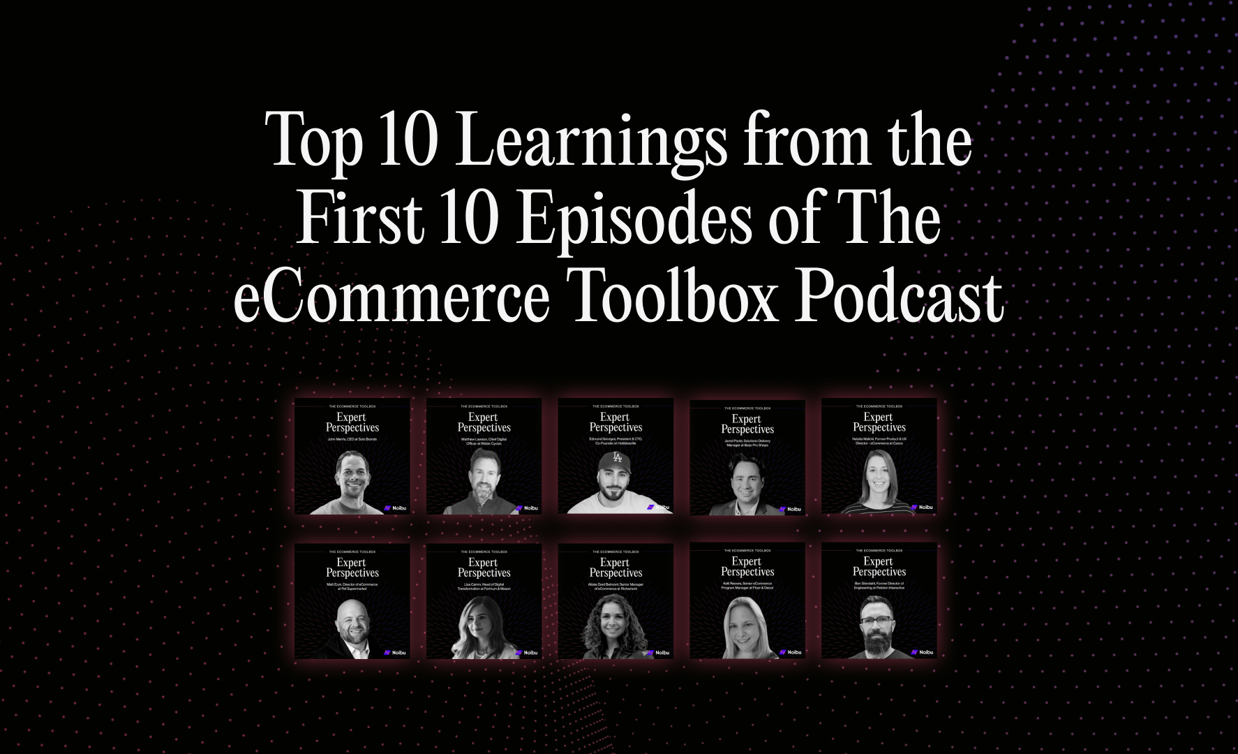 Learnings from the eCommerce toolbox podcast
