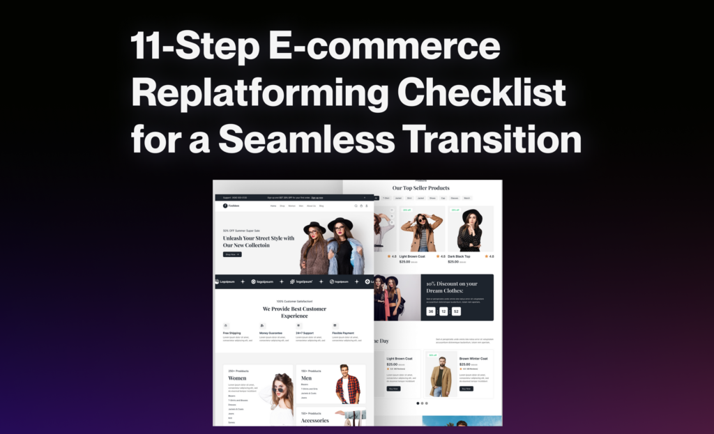 E-commerce replatforming checklist