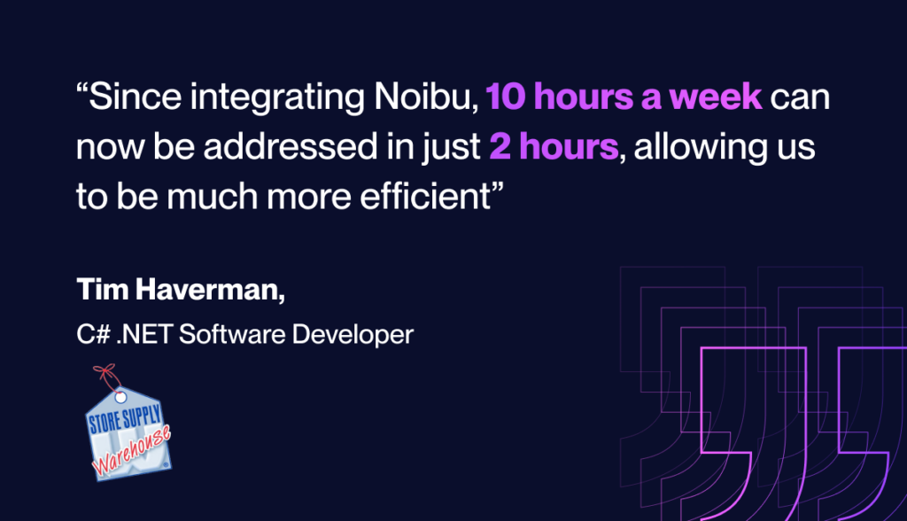 Store Supply Warehouse on results achieved with Noibu